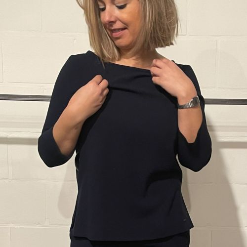 classic oversize top long sleeves