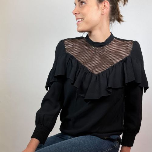 Blouse frill front
