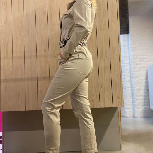 oversized katoenen jumpsuit