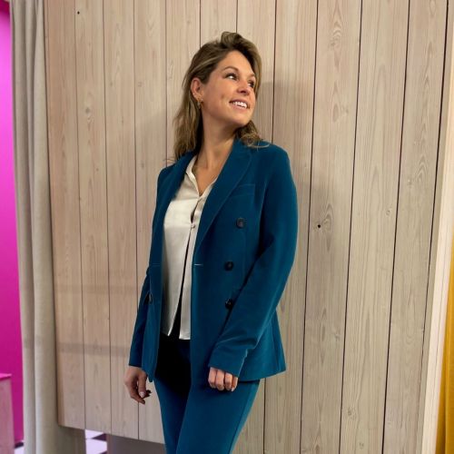 gecentreerde blazer velours