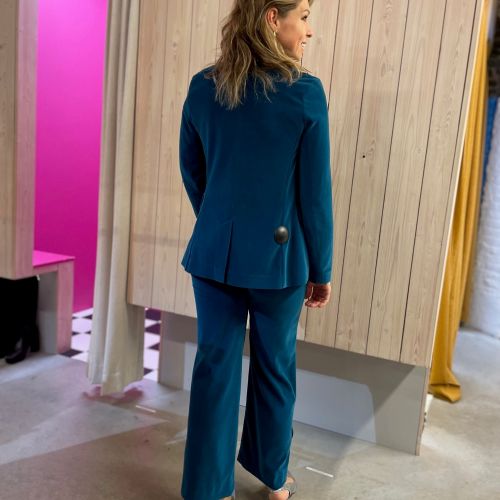 gecentreerde blazer velours