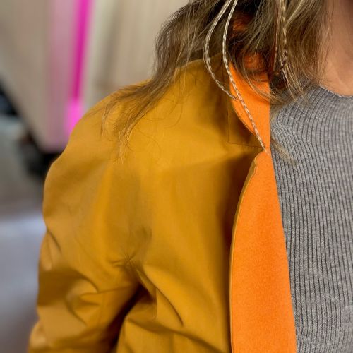 reversible coat in de wolmix