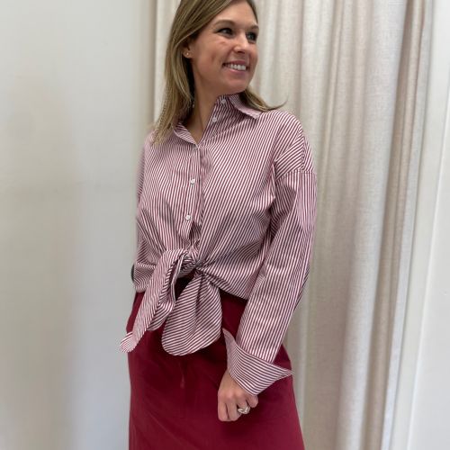 oversized gestreepte blouse