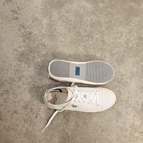 denim sneakers logo
