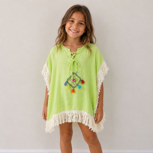 kaftan met franjes