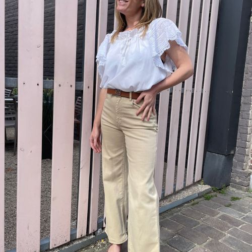high waist flared jeans