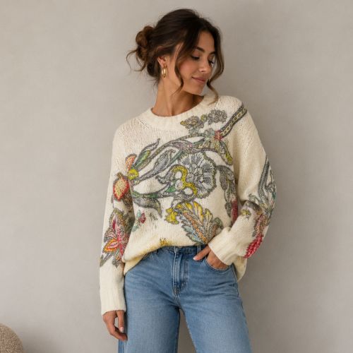 trui met paisley-motief