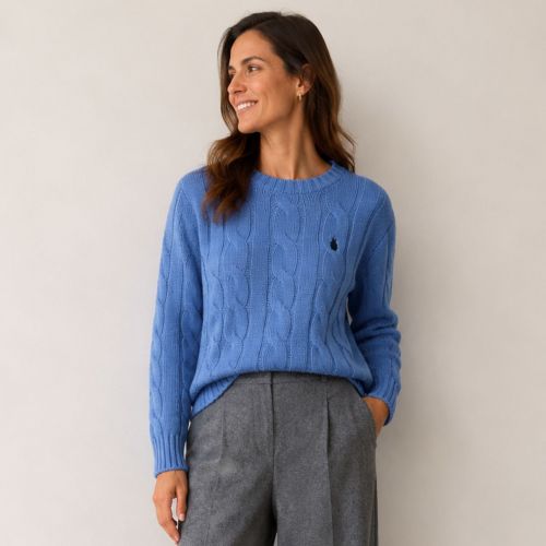Pull met kabelprint - Luxe Wol & Cashmere trui