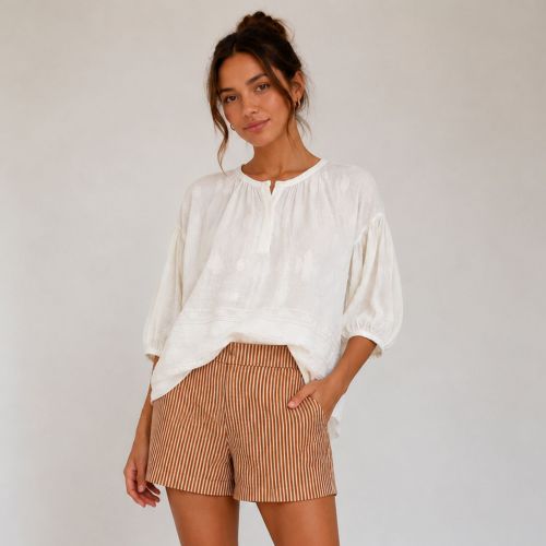 blouse met structuur