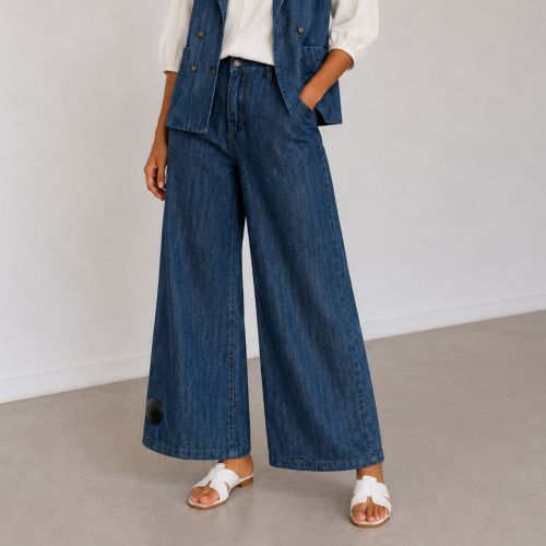 De Shaft Jeans Five OB Japan Denim - Luxe High Waist Wide Leg Jeans