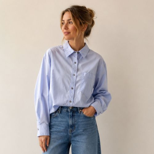 oversized katoenen hemd