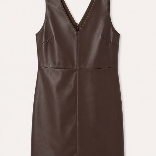 jurk faux leather