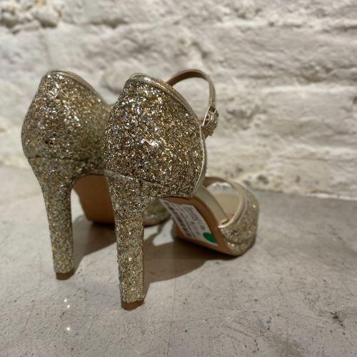 Hoge sandalen glitter