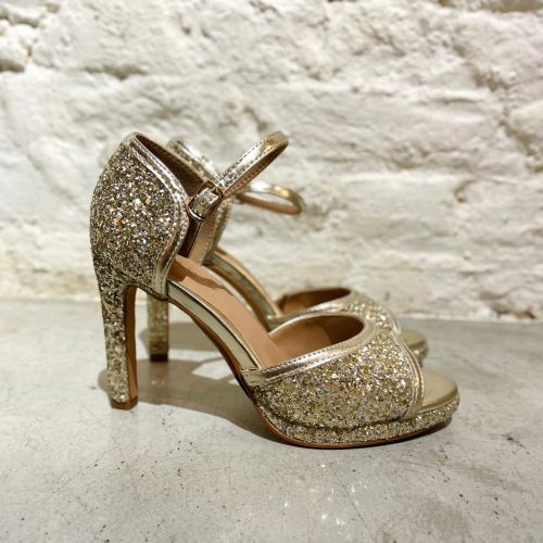 Hoge sandalen glitter