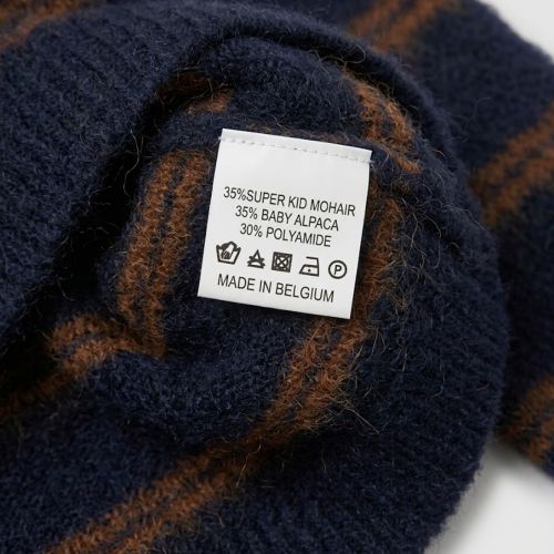 Luxe Mohair & Baby Alpaca Gestreepte Trui