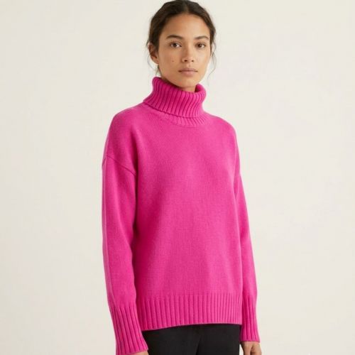 sweater rolkraag wol & cashmere-blend