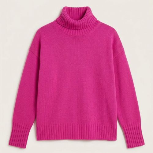 sweater rolkraag wol & cashmere-blend