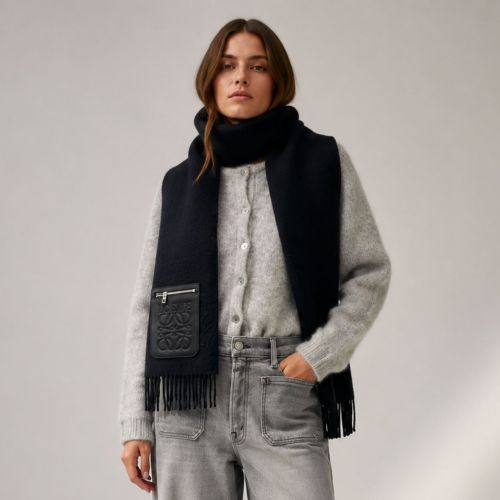 LOEWE Scarf in wool and cashmere