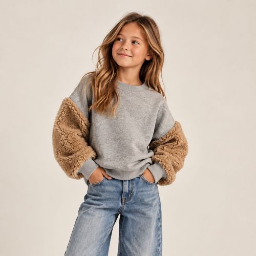 sweater met wijde mouwen