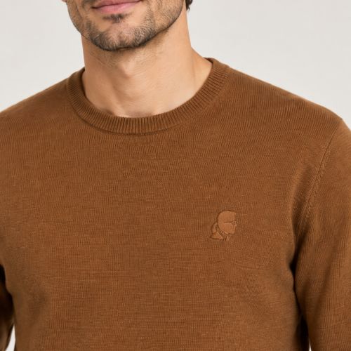 pullover met logo - 100% wol