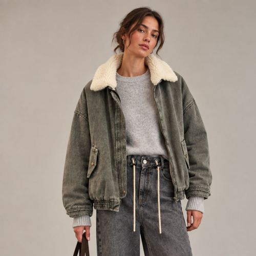oversized denim jacket