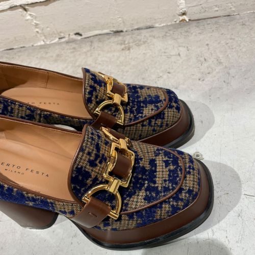 Platform Loafers met Blokhak