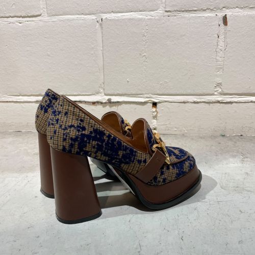 Platform Loafers met Blokhak