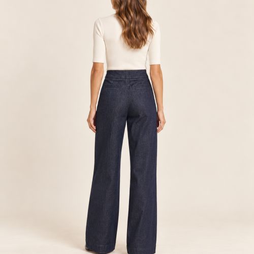 high waist wide leg jeans 