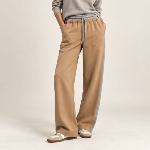 soepelvallende broek met elastische band
