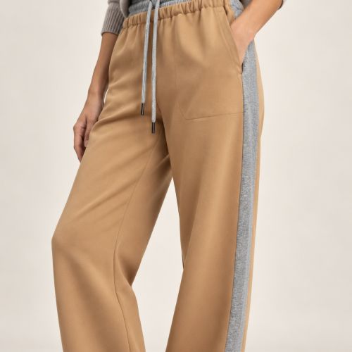 soepelvallende broek met elastische band
