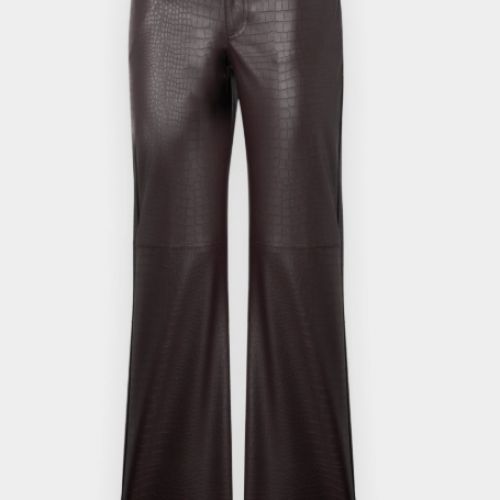 croco straight pants