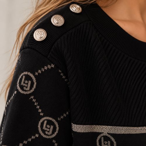 trui boothals met logo-print