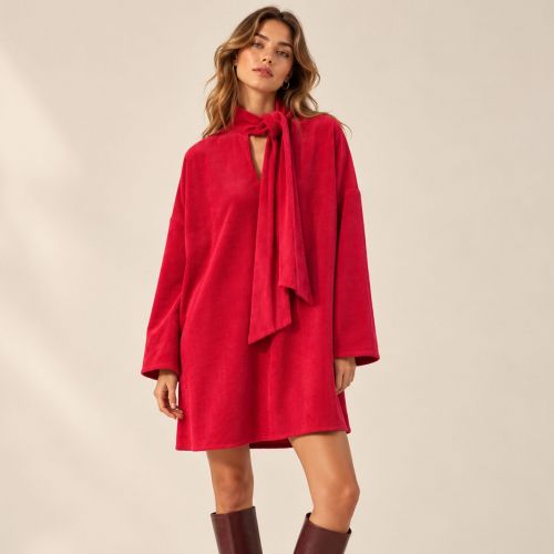 Oversized corduroy dress