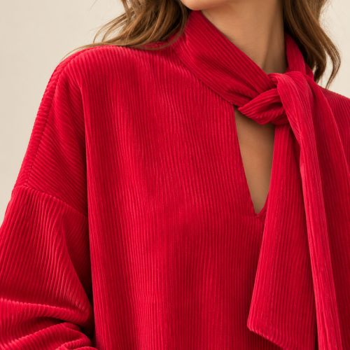 Oversized corduroy dress