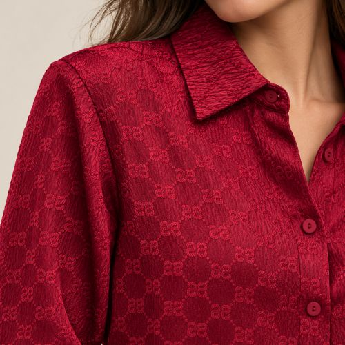 Shirt in monogram design