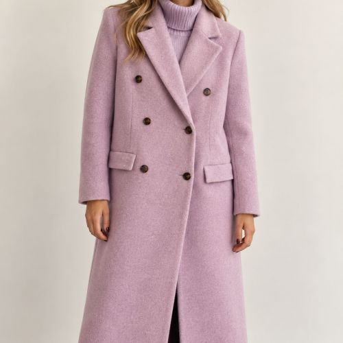 Falcon double-breasted coat woolblend