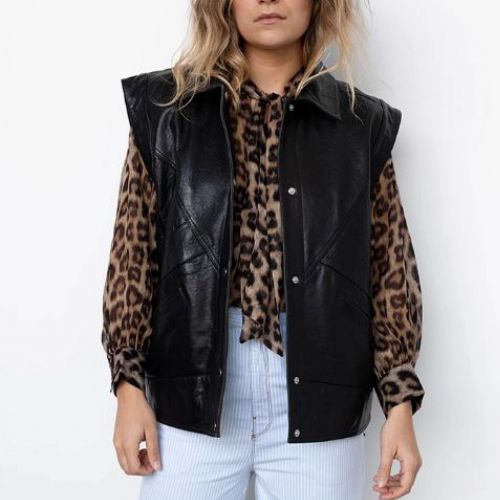 The Bull gilet leder