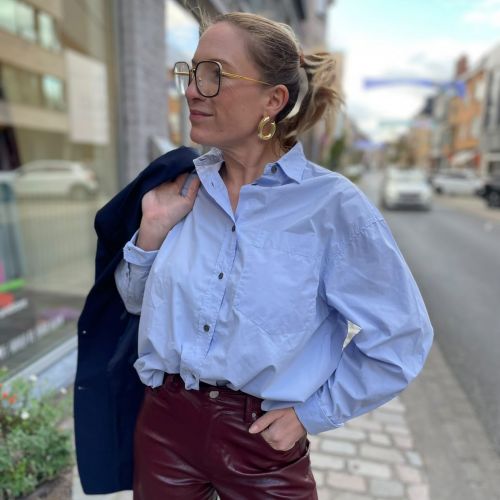oversized katoenen hemd