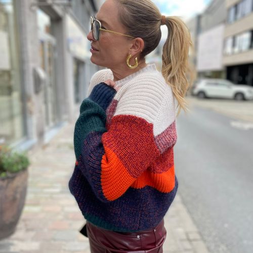 Multicolor wollen trui / sweater