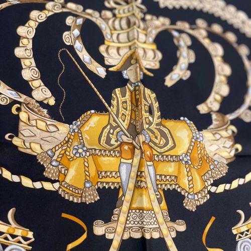 Herm&egrave;s Paperoles 90' zijden sjaal