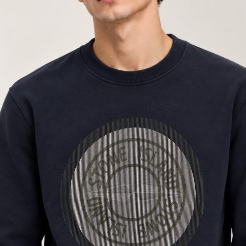 Katoenen Sweater met Grafische Kompas Print