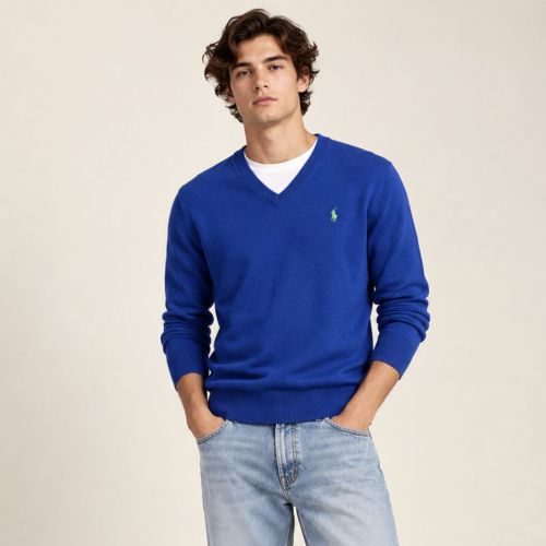 pull v-hals met logo