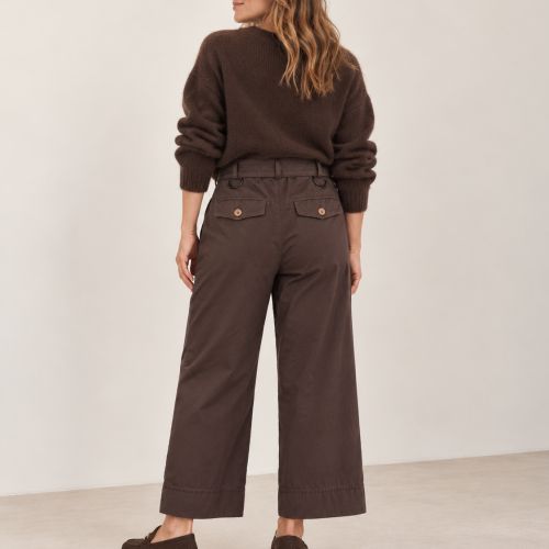 wijde broek met riem