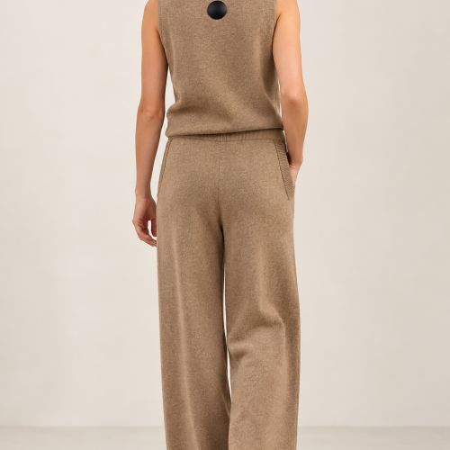 wijde broek wol & cashmere-blend