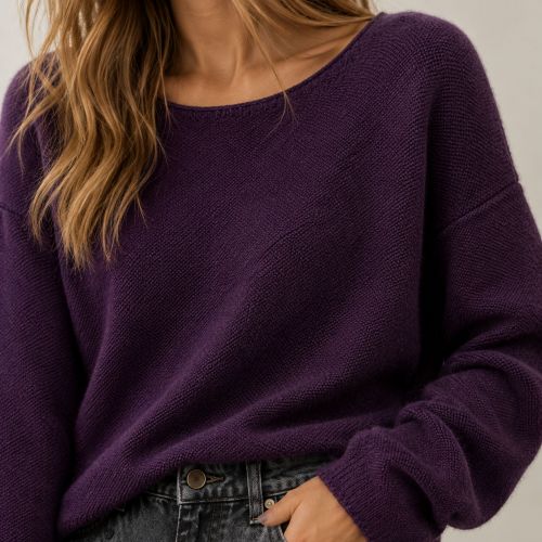 pull ronde hals 100% wol