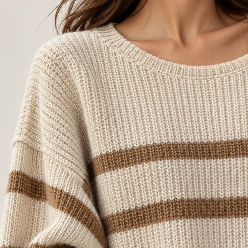 gestreepte pull wolmix