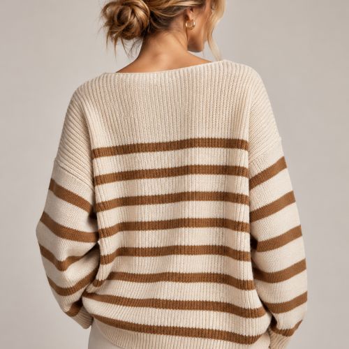 gestreepte pull wolmix