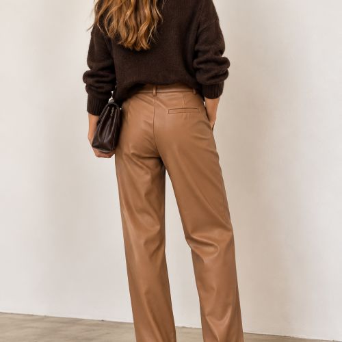 Faux leather pants