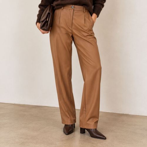 Faux leather pants