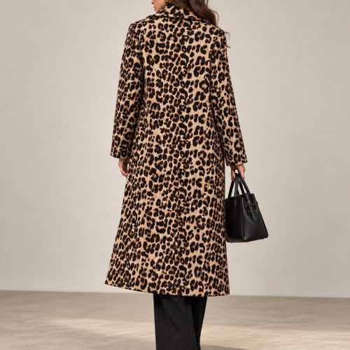 Lange mantel leopard